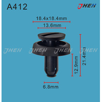 A412 Car Trim Clips 10 Pcs in 1 Pack Fits Toyota Models