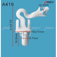 A419 Car Trim Clips 1 Pcs in 1 Pack Fits Toyota Models