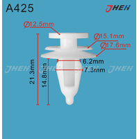 A425 Car Trim Clips 10 Pcs in 1 Pack Fits Toyota Models