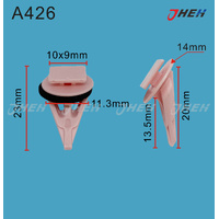 A426 Car Trim Clips 10 Pcs in 1 Pack Fits Toyota Models
