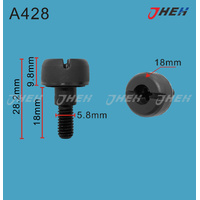 A428 Car Trim Clips 2 Pcs in 1 Pack Fits Toyota Models