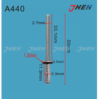 A440 Auto Blind Rivets 10 Pcs in 1 Pack Fits Toyota Models