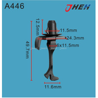 A446 Car Trim Clips 2 Pcs in 1 Pack Fits Toyota Models