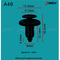 A49 Car Trim Clips 10 Pcs in 1 Pack Fits Toyota Models
