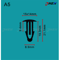 A5 Car Trim Clips 10 Pcs in 1 Pack Fits Toyota Models