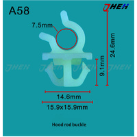 A58 Car Trim Clips 10 Pcs in 1 Pack Fits Toyota Models