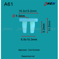 A61 Car Trim Clips 10 Pcs in 1 Pack Fits Toyota Models