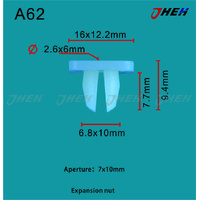 A62 Car Trim Clips 10 Pcs in 1 Pack Fits Toyota Models