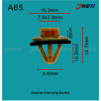 A65 Car Trim Clips 10 Pcs in 1 Pack Fits Toyota Models