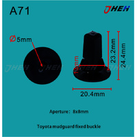 A71 Car Trim Clips 10 Pcs in 1 Pack Fits Toyota Models