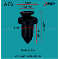 A76 Car Trim Clips 10 Pcs in 1 Pack Fits Toyota Models