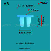 A8 Car Trim Clips 10 Pcs in 1 Pack Fits Toyota Models