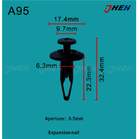 A95 Car Trim Clips 10 Pcs in 1 Pack Fits Toyota Models