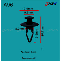 A96 Car Trim Clips 10 Pcs in 1 Pack Fits Toyota Models