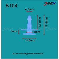 B104 Car Trim Clips 10 Pcs in 1 Pack Fits Honda Models