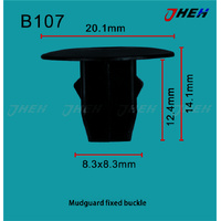 B107 Car Trim Clips 10 Pcs in 1 Pack Fits Honda Models