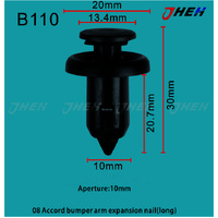 B110 Car Trim Clips 10 Pcs in 1 Pack Fits Honda Models