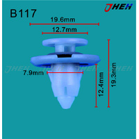 B117 Car Trim Clips 10 Pcs in 1 Pack Fits Honda Models