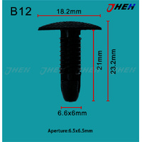 B12 Car Trim Clips 10 Pcs in 1 Pack Fits Honda Models