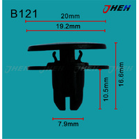 B121 Car Trim Clips 10 Pcs in 1 Pack Fits Honda Models