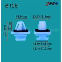 B126 Car Trim Clips 5 Pcs in 1 Pack Fits Honda Models