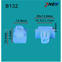 B132 Car Trim Clips 10 Pcs in 1 Pack Fits Honda Models