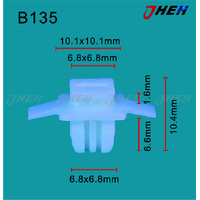 B135 Car Trim Clips 10 Pcs in 1 Pack Fits Honda Models