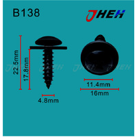 B138 Auto Body Screws 10 Pcs in 1 Pack Fits Honda Models