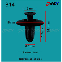 B14 Car Trim Clips 10 Pcs in 1 Pack Fits Honda Models