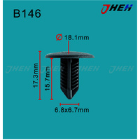 B146 Car Trim Clips 10 Pcs in 1 Pack Fits Honda Models