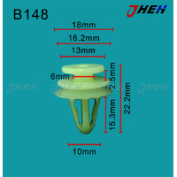 B148 Car Trim Clips 10 Pcs in 1 Pack Fits Honda Models