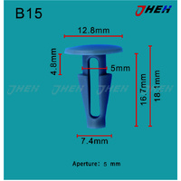 B15 Car Trim Clips 10 Pcs in 1 Pack Fits Honda Models