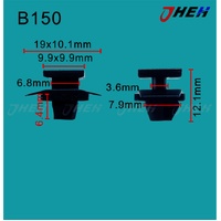 B150 Car Trim Clips 10 Pcs in 1 Pack Fits Honda Models