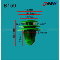 B159 Car Trim Clips 10 Pcs in 1 Pack Fits Honda Models