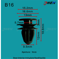 B16 Car Trim Clips 10 Pcs in 1 Pack Fits Honda Models