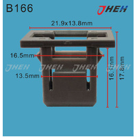 B166 Car Trim Clips 5 Pcs in 1 Pack Fits Honda Models