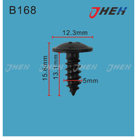 B168 Auto Body Screws 10 Pcs in 1 Pack Fits Honda Models