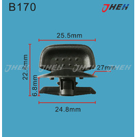 B170 Car Trim Clips 5 Pcs in 1 Pack Fits Honda Models