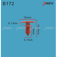 B172 Car Trim Clips 10 Pcs in 1 Pack Fits Honda Models