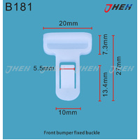 B181 Car Trim Clips 10 Pcs in 1 Pack Fits Honda Models