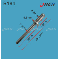 B184 Auto Blind Rivets 10 Pcs in 1 Pack Fits Honda Models