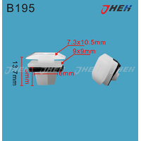 B195 Car Trim Clips 10 Pcs in 1 Pack Fits Honda Models