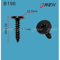 B196 Auto Body Screws 10 Pcs in 1 Pack Fits Honda Models