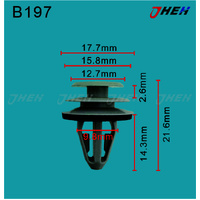 B197 Car Trim Clips 10 Pcs in 1 Pack Fits Honda Models