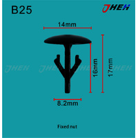 B25 Car Trim Clips 10 Pcs in 1 Pack Fits Honda Models