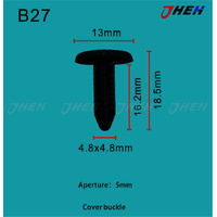 B27 Car Trim Clips 10 Pcs in 1 Pack Fits Honda Models