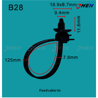 B28 Auto Cable Zip Ties 10 Pcs in 1 Pack Fits Honda Models