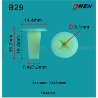 B29 Car Trim Clips 10 Pcs in 1 Pack Fits Honda Models