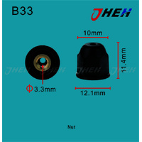 B33 Auto Flange Nuts 5 Pcs in 1 Pack Fits Honda Models