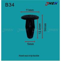 B34 Car Trim Clips 10 Pcs in 1 Pack Fits Honda Models